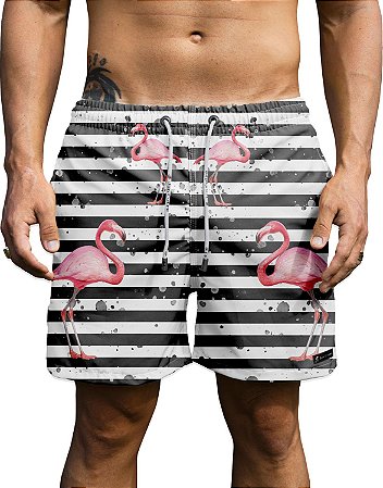 short masculino flamingo