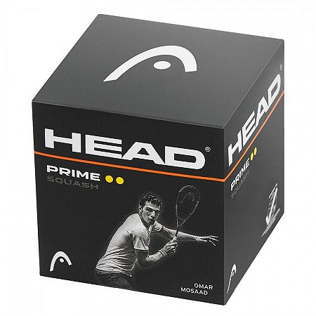 Bola de Squash Head Prime individual - 2 pontos amarelos