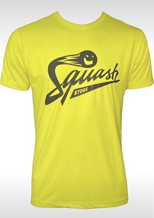 CAMISETA SQUASH STORE 2021 AMARELO FLUOR