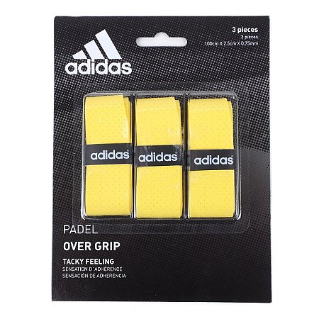 OVERGRIP Adidas Beach Tennis e Padel - Kit com 3 unidades - Amarelo