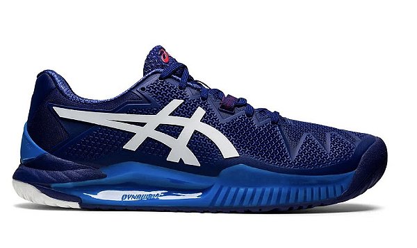 Tênis Asics Gel Resolution 8 Azul e Branco