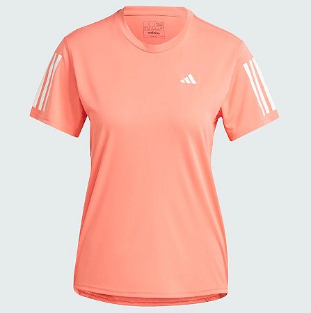 Camiseta Adidas OWN THE RUN Feminina Coral Fusion