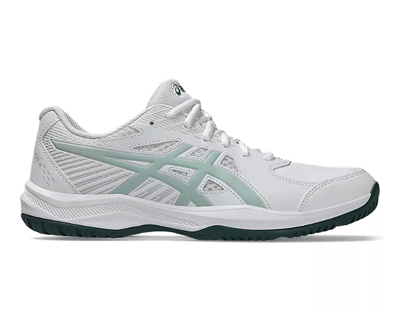Tênis Asics Court Slide 4 Branco e Verde Agua
