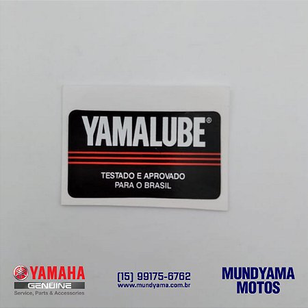 Etiqueta de Reposição Yamalube - XTZ 125 / XTZ 150 / XTZ 250 / YBR 125 / YBR 150 / YS 250 / FZ25 (Original Yamaha)