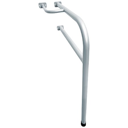 Barra De Apoio Lado Direito Para Banheiro Em Aço Para Idosos - Branco