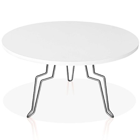 Mesa de Centro Argélia - Prata/ Branco