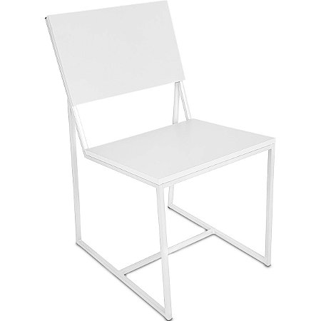 Cadeira Dakota  - Branco/Branco