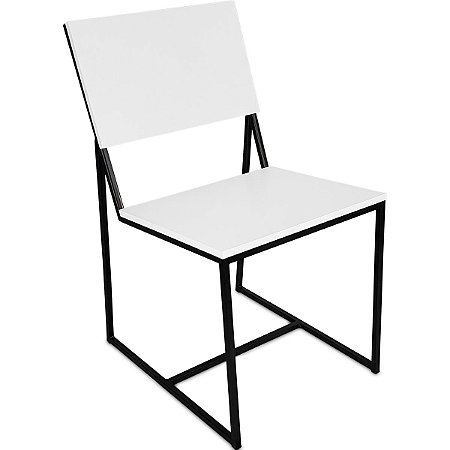 Cadeira Dakota  - Preto/Branco