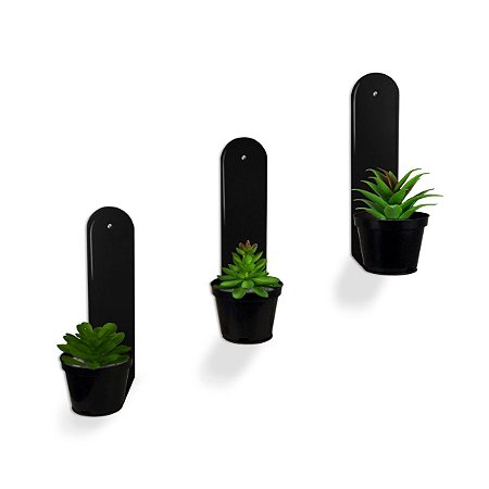 Suportes Para Plantas Rhodes - Preto