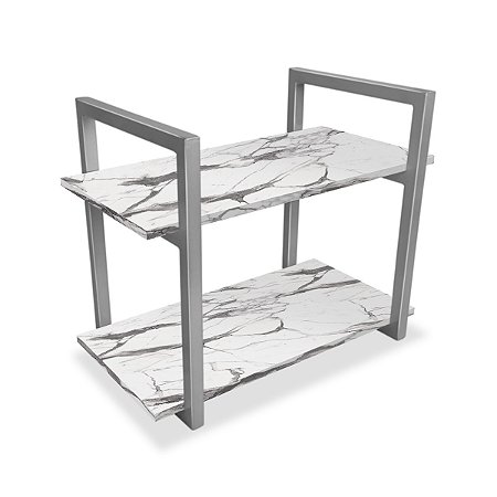 Prateleira Milazzo 25 cm - Prata/Vulcano