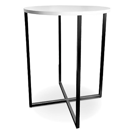 Mesa De Canto Alta Gana - Preto/Branco