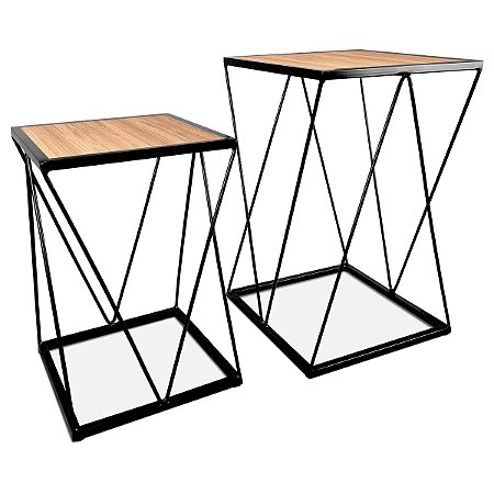 Conjunto Mesa De Canto Wire