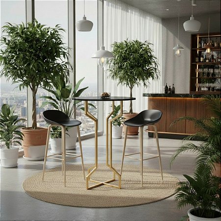 Mesa Bistrô Alta Quebec para Cozinha Área Gourmet