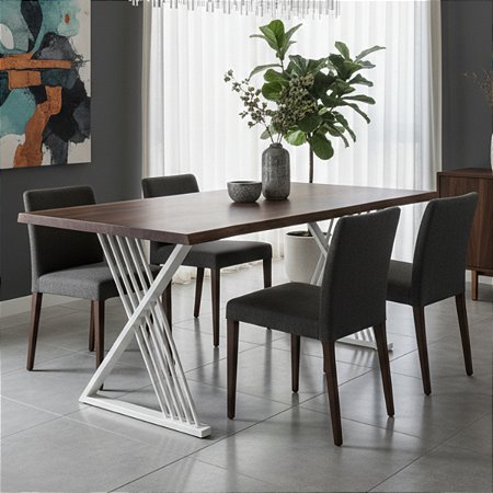 Base De Mesa Francis para tampos de madeira até 1,80m x 0,90m