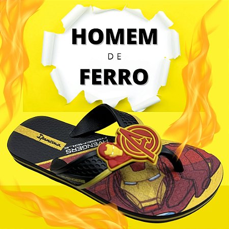 Chinelo Ipanema Homem de Ferro