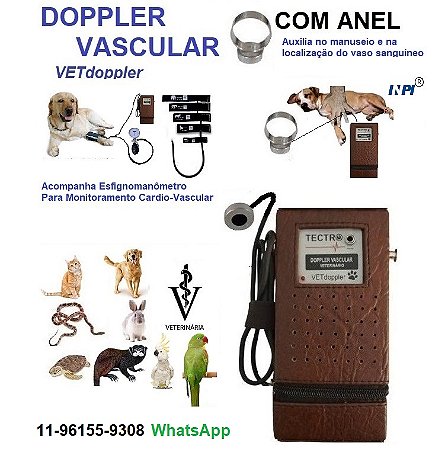 Detector Vascular  com Anel VetDoppler