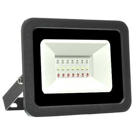 Refletor Holofote MicroLED SMD 50W RGB com Controle