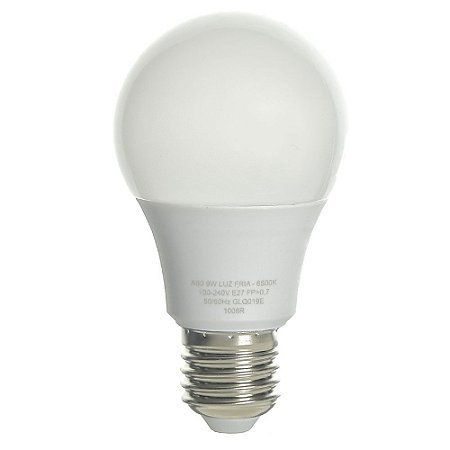 Lâmpada LED Bulbo 9W Residencial Branco Neutro Bivolt | Inmetro