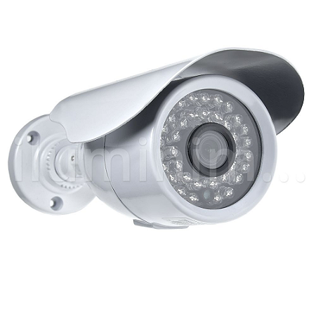 Câmera Segurança de LED Bullet Infravermelho AHD 36 LEDs 1200 Linhas