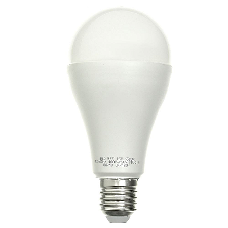 Lâmpada Bulbo LED A60 15W Bivolt Branca - Amarela | Inmetro