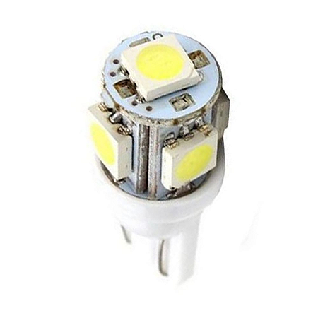 Lâmpada LED Automotiva T10 5W Pingo 5 Leds Branco Frio