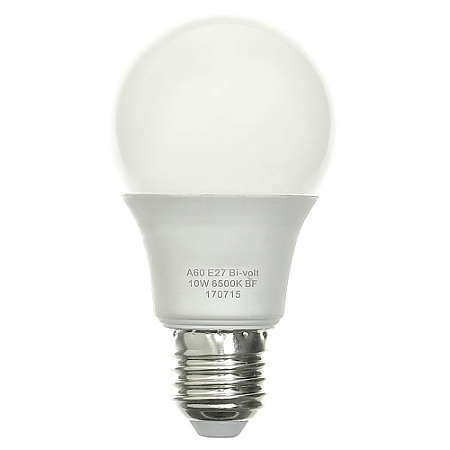 Lâmpada LED Bulbo 10W Residencial Branco Quente Bivolt | Inmetro