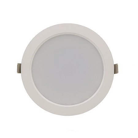 Luminária Plafon 12w LED Embutir Concavo Branco Frio