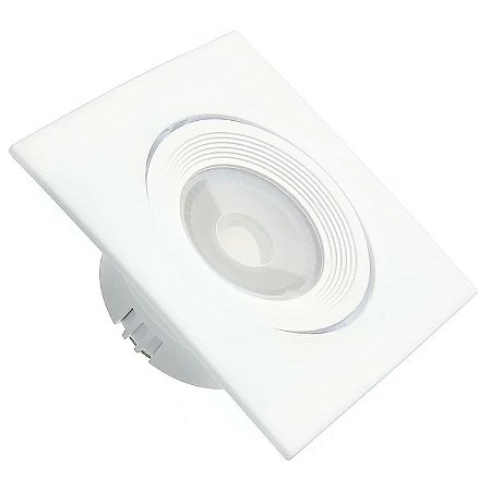 Spot LED SMD 3W Quadrado Branco Quente