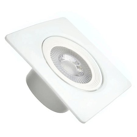 Spot LED SMD 5W Quadrado Branco Quente