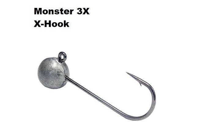 Anzol Jig Head Monster 3X X-hook 14g com 2 unidades.