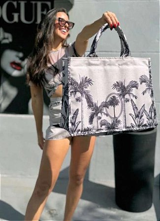 Bolsa Coqueiro Cinza Corda