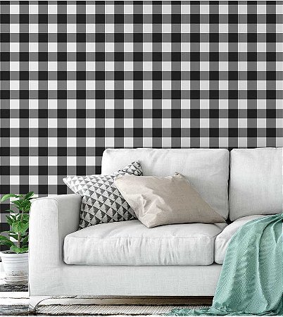 1pc Vintage preto branco xadrez espessado remodelação Home Decor Wallpaper  Non-slip impermeável resistente ao desgaste piso Wallpaper Peel E Stick  Self-a