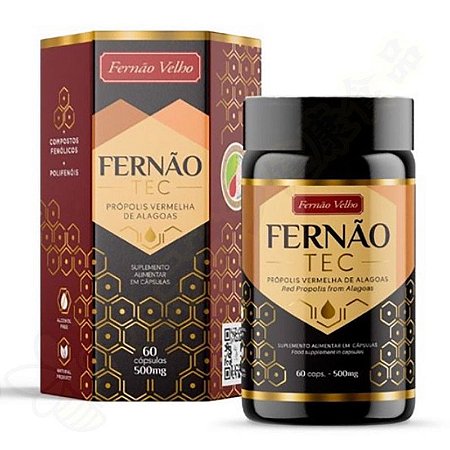 Própolis Vermelha de Alagoas em Cápsulas 500mg c/60 - Fernão Velho