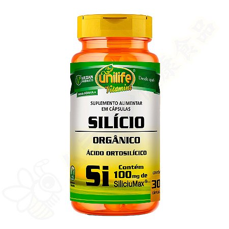 Silício Orgânico SiliciuMax® 100mg c/30 - Unilife