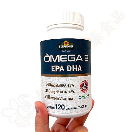 Omega 3 Óleo de Peixe EPA DHA 1400mg c/60 - Sunflower
