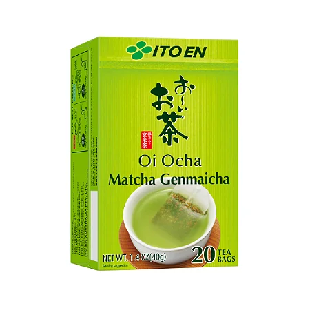 Genmaicha Chá Verde com Arroz Torrado Japonês Oi Ocha em sachês c/20 - Itoen