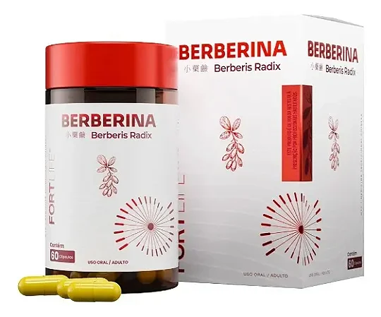 Berberina Berberis radix 60 cápsulas - Fortlife