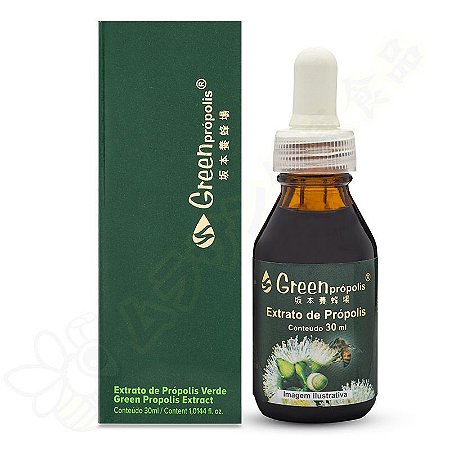 Extrato de Própolis Verde Green Própolis 20% 30ml - Apiário Sakamoto