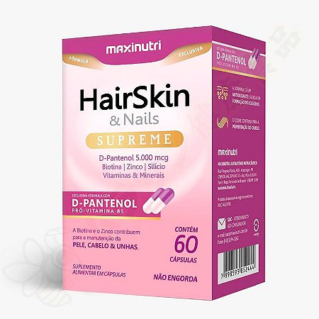 Hair Skin & Nails Supreme - D-Pantenol c/60 - Maxinutri
