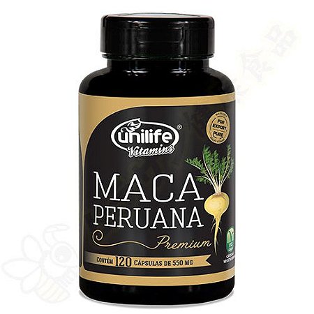 Maca Peruana Premium 100% em cápsulas c/120 - Unilife