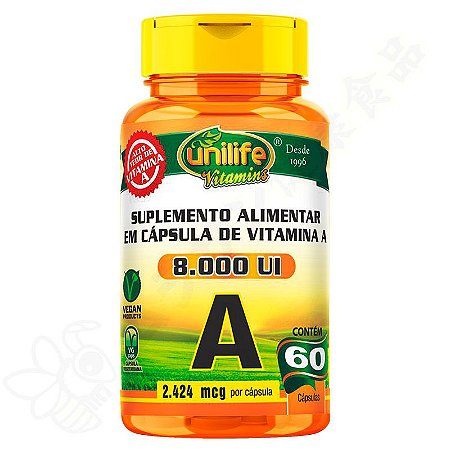 Vitamina A 8000UI c/60 - Unilife