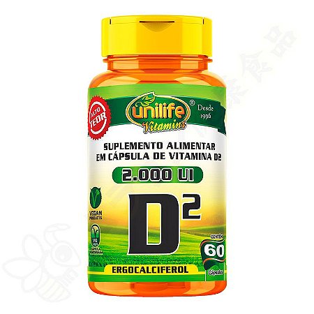 Vitamina D2 2000UI 470mg c/60 - Unilife