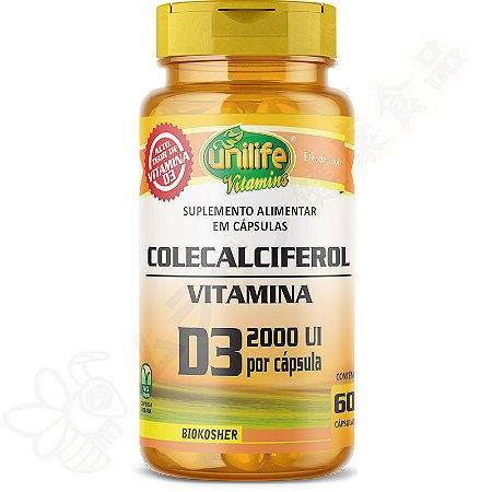 Vitamina D3 2000UI 470mg c/60 - Unilife