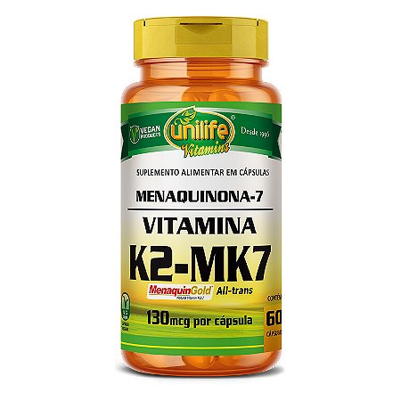 Vitamina K2 Menaquinona MK-7 c/60 - Unilife
