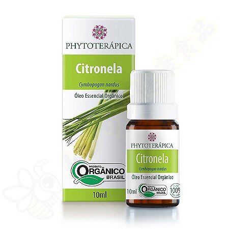 Óleo Essencial de Citronela Orgânico 10ml - Phytoterápica