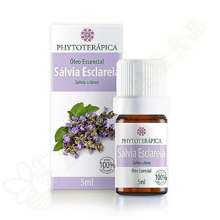 Óleo Essencial de Sálvia Esclareia 5ml - Phytoterápica