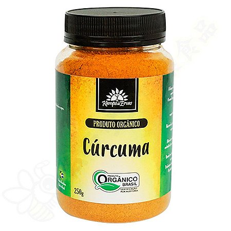 Curcuma Orgânica em Pó 250g - Turmeric / Curcumina - Kampo De Ervas