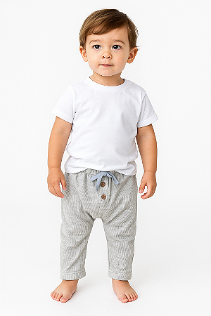Calça Canelada Mescla Unissex (2 anos)