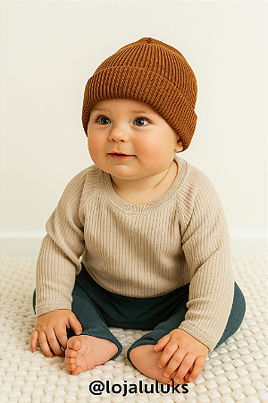 Touca de Tricot Coffee (4-18m); (2 anos)