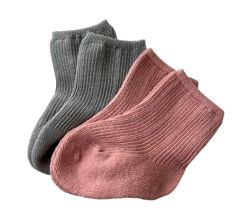 Kit 2 pares de Meias de Bebê (Rn-06 meses)